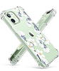 Clear Floral Case iPhone 12 and iPhone 12 Pro 6.1in 2020, Flexible TPU Shockproof