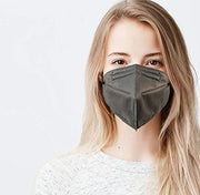 5 Layer Protection Breathable Face Mask (Graphite Gray) - Made in USA - 5 pcs
