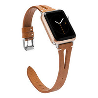 Genuine Leather Floral Apple Watch Band 38mm 40mm Series 5 4 3 2 1
