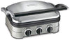 Cuisinart 5-in-1 Griddler, GR-4N, Silver with Silver/Black Dials