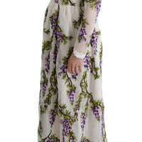 White Floral Embroidered Maxi Dress
