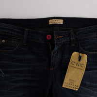 Blue Cotton Regular Fit Denim Jeans