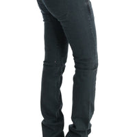 Gray Cotton Superslim Denim Jeans