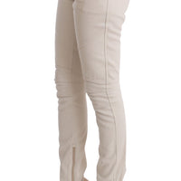 White Slim Fit Casual Jeans