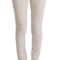 White Slim Fit Casual Jeans