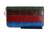 Multicolor Crocodile Leather Continental Wallet