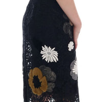 Black Floral Lace Floral Sicily Dress