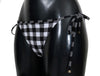 Black White Checkered Bikini Bottom