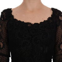 Black Floral Sheath Dress