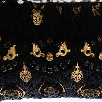 Black Tassel Gold Baroque Crystal VANDA Bag