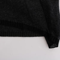 Gray Viscose Knitted Sweater
