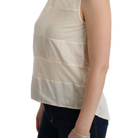 Beige Asymmetric Top Blouse