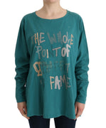 Green Cotton Oversized Sweater