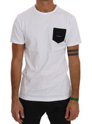 White Cotton Crewneck T-Shirt