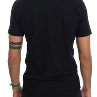 Black Cotton Crewneck T-Shirt