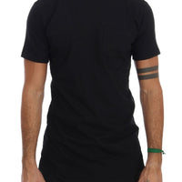 Black Cotton Crewneck T-Shirt