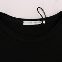 Black Cotton Crewneck T-Shirt