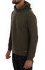 Green Pullover Hodded Cotton Sweater