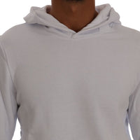 White Pullover Hodded Cotton Sweater