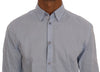 Blue Casual Cotton Regular Fit Shirt