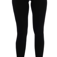 Black Cashmere Stretch Tights