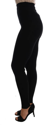 Black Cashmere Stretch Tights