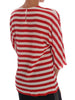 Red White Striped Silk T-Shirt
