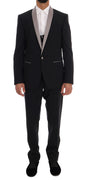 Black 3 Piece MARTINI Slim Suit