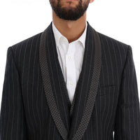 Gray Wool One Button 3 Piece Suit