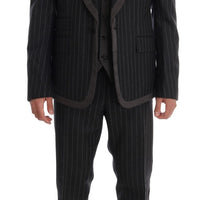 Gray Wool One Button 3 Piece Suit