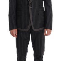 Gray Wool One Button 3 Piece Suit