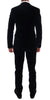 Blue Velvet Stretch Slim Two Button Suit