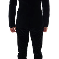 Blue Velvet Stretch Slim Two Button Suit