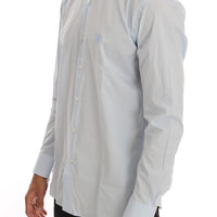 Light Blue Stretch Slim Fit Dress Shirt