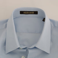 Light Blue Stretch Slim Fit Dress Shirt