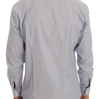 Light Blue Cotton Slim Fit Dress Shirt