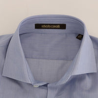 Light Blue Cotton Slim Fit Dress Shirt