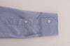 Light Blue Cotton Slim Fit Dress Shirt