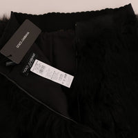 Black Mink Nutria Fur Mini Hot Pants