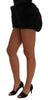 Black Lamb Fox Fur Mini Hot Pants