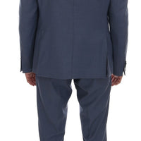 Blue Two Button Slim Fit Suit