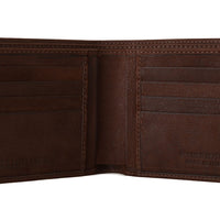 Brown Leather Bifold Wallet