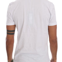 White Cotton RIDERS Crewneck T-Shirt