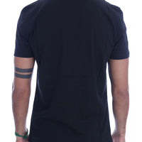 Black Cotton RIDERS Crewneck T-Shirt