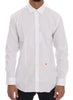 White Cotton Stretch Slim Fit Dress Shirt