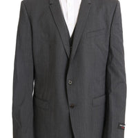 Gray Wool Stretch Slim Fit GOLD Suit