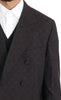 Bordeaux Wool Stretch Long 3 Piece Suit