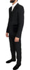 Black Torrero Slim 3 Piece One Button Suit