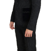 Black Torrero Slim 3 Piece One Button Suit