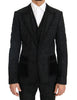 Black Torrero Slim 3 Piece One Button Suit